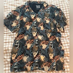nwot liquid death metal bahama Hawaiian shirt